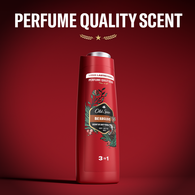 Гель для душу для чоловіків Old Spice Bearglove Парфумований 400 мл (8001090533869) - зображення 5