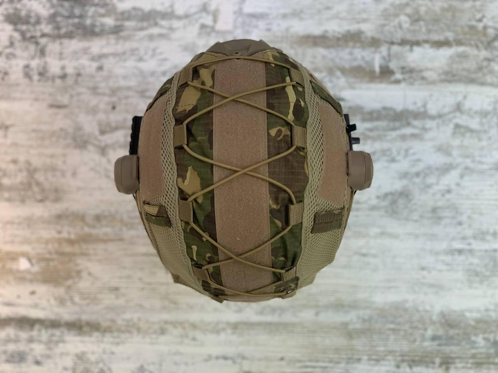 Кавер на каску фаст розмір S шолом маскувальний чохол на каску Fast колір м.к-койот армійський - зображення 2