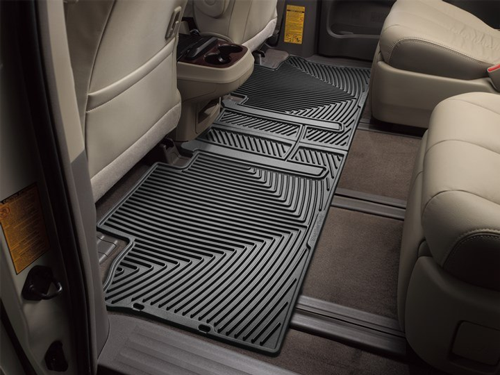 Акція на Комплект автокилимків на другий ряд WeatherTech Всесезонні Toyota Sienna (2013-2020) 2 шт Чорний (W244) від Rozetka