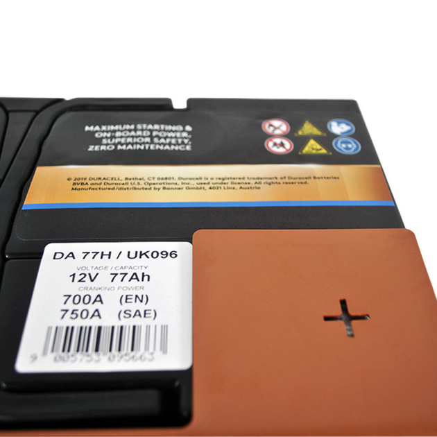 Акумулятор автомобільний Duracell Advanced 77Ah 700A R+ (L3) - зображення 4