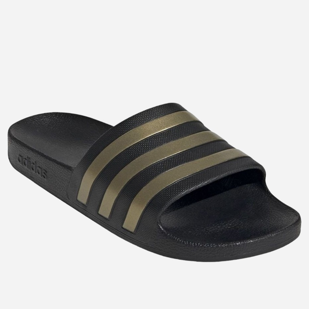 Klapki męskie Adidas Adilette Aqua EG1758 42 Czarne ze złocistym (4062051397948) - obraz 3