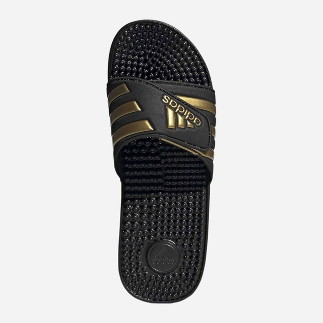 Klapki męskie Adidas Adissage EG6517 47 Czarne z złocistym (4062051813882) - obraz 5