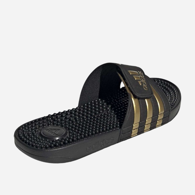 Klapki męskie Adidas Adissage EG6517 48.5 Czarne z złocistym (4062051813929) - obraz 3