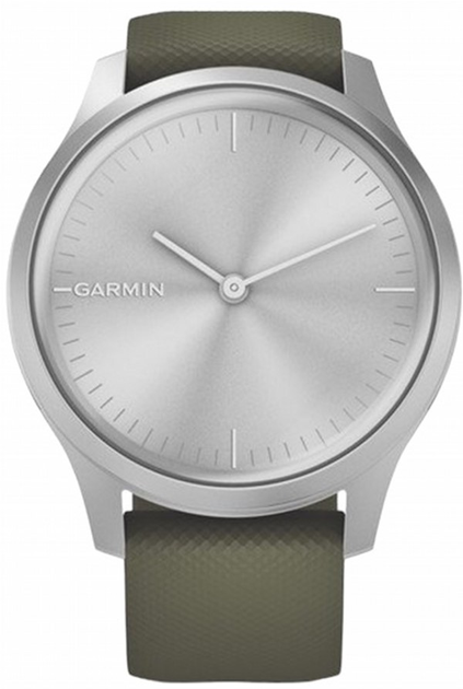 Smartwatch Garmin Vivomove Style Silver-Moss Green (010-02240-21) - obraz 1