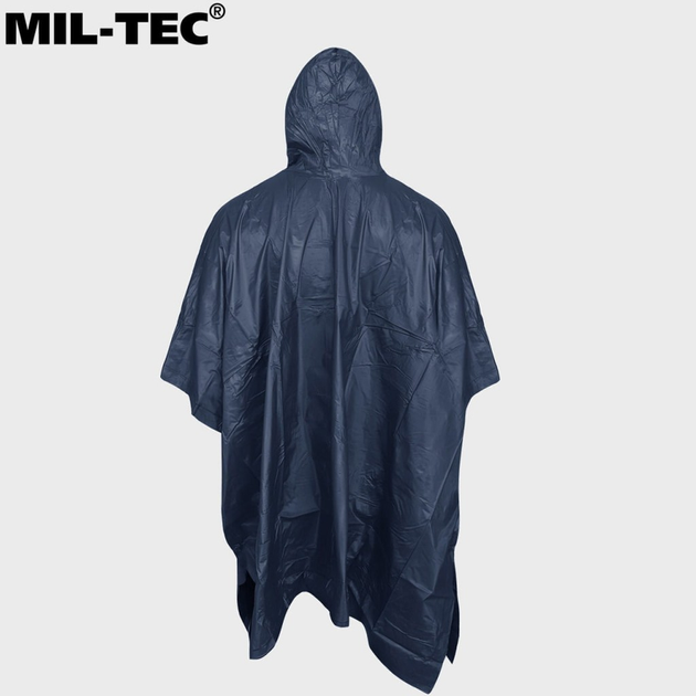 Пончо Mil-Tec Плащ-палатка Водонепроникна One-Size Синій (M-T) - зображення 2