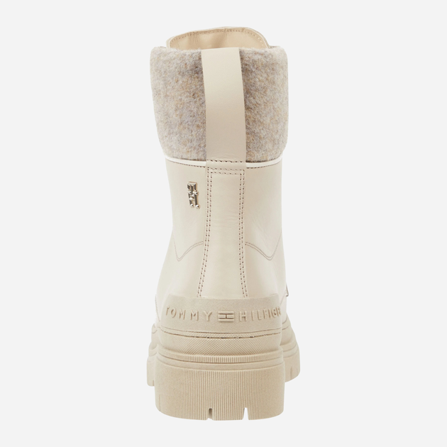 Жіночі черевики високі Tommy Hilfiger THIFW0FW07500ABO 39 Бежеві (8720644856734) - зображення 4
