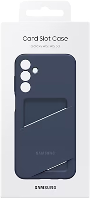 Панель Samsung Card Slot Case для Samsung Galaxy A15 5G/A15 LTE Blue/Black (8806095450223) - зображення 7