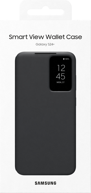 Etui z klapką Samsung Smart View Wallet Case do Samsung Galaxy S24+ Black (8806095354644) - obraz 6
