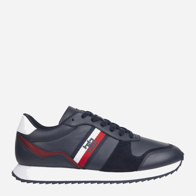 Buty sportowe męskie do kostki Tommy Hilfiger THIFM0FM04714DW5 41 Granatowe (8720644410011) - obraz 1