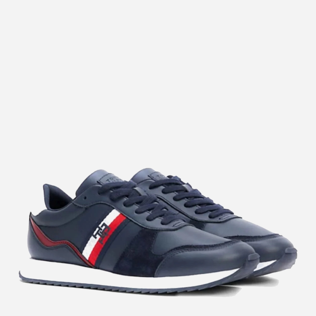 Buty sportowe męskie do kostki Tommy Hilfiger THIFM0FM04714DW5 44 Granatowe (8720644410202) - obraz 2