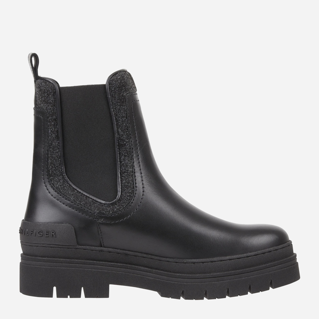 Жіночі челсі високі Tommy Hilfiger THIFW0FW07655BDS 39 Чорні (8720645468288) - зображення 3