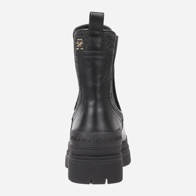 Жіночі челсі високі Tommy Hilfiger THIFW0FW07655BDS 41 Чорні (8720645468752) - зображення 4