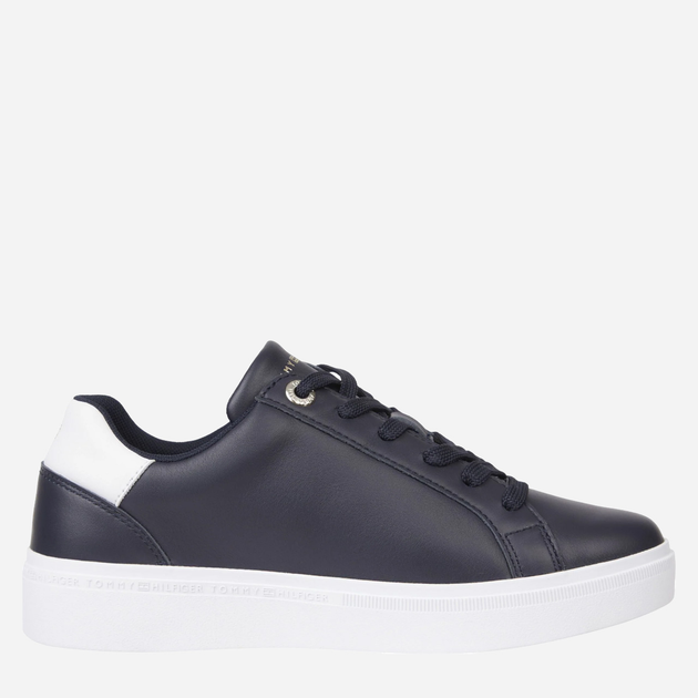 Sneakersy damskie skórzane Tommy Hilfiger THIFW0FW07379DW6 38 Granatowe (8720644257982) - obraz 3