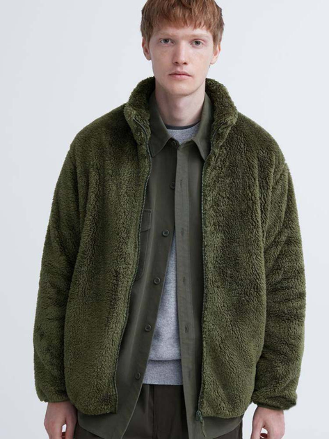 Куртка демисезонная Шерпа мужская Uniqlo 951074267 3XL Зеленая (1159799902) - изображение 1
