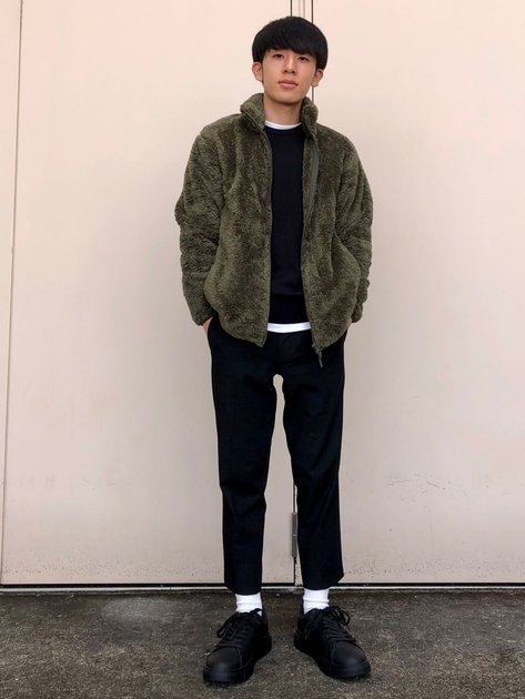 Куртка демисезонная Шерпа мужская Uniqlo 951074267 3XL Зеленая (1159799902) - изображение 10
