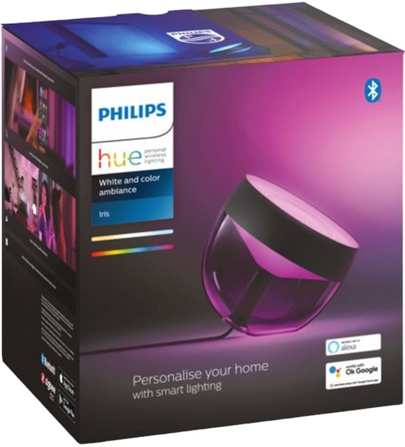 Настільна лампа Philips Hue Iris 2000K-6500K Color Bluetooth Black (8719514264489) - зображення 3