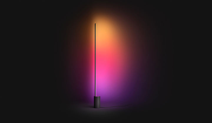 Inteligentna lampa podłogowa Philips Hue Signe, 2000K-6500K, RGB, Gradient, ZigBee, Bluetooth, ściemnianie, 145 cm Black (8718696176269) - obraz 4