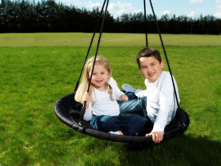 Гойдалка Krea Swing Чорні 100 см (5707152020317) - зображення 3