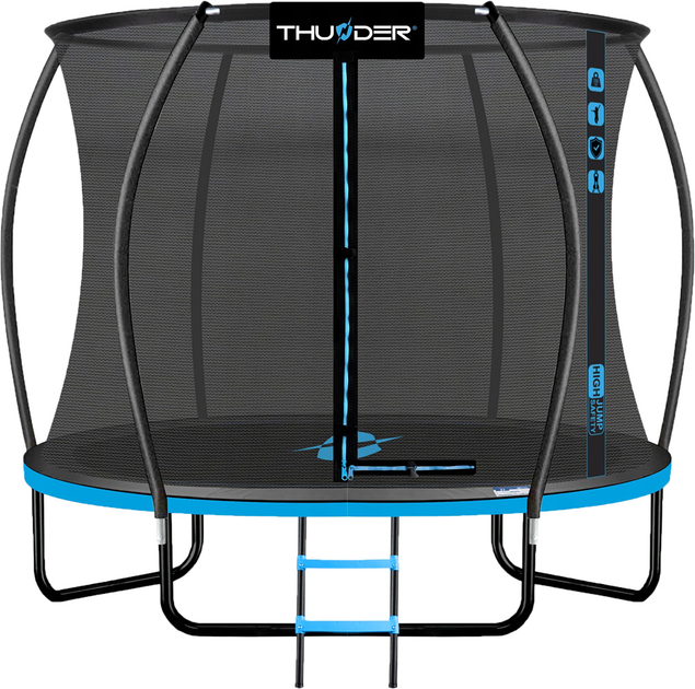Батут с внутренней сеткой Thunder Inside Ultra 8FT 255 см Black/Blue ...