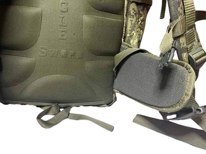 Рюкзак пиксель камуфляж 60/70 л тактический, армейский, военный. SINGLE SWORD, Турция - изображение 2