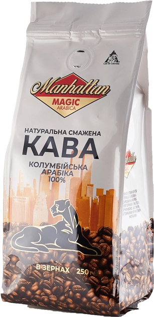 Акция на Кава в зернах Manhattan 250 г (5901583413049/4600956000893) от Rozetka