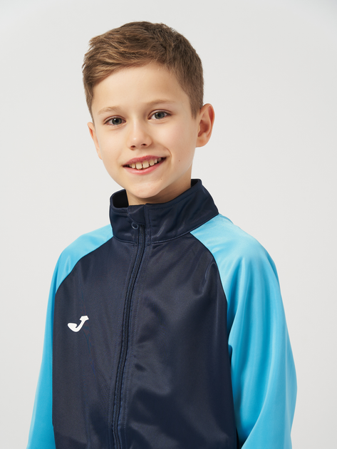 Детский спортивный костюм (толстовка + штаны) для мальчика Joma Academy IV 101966.342 109-117 см Бирюзовый (8424309451110) - изображение 6