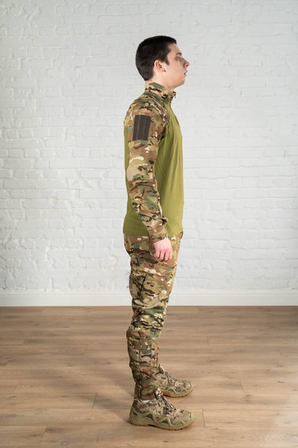 Армейская форма убакс со штанами tactical рип-стоп ХБ Олива Мультикам (580) , 2XL - изображение 2