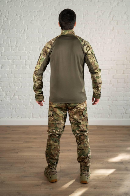 Військова форма штани з наколінниками та убакс CoolMax ріп-стоп tactical Олива Мультикам (566) , S - зображення 2