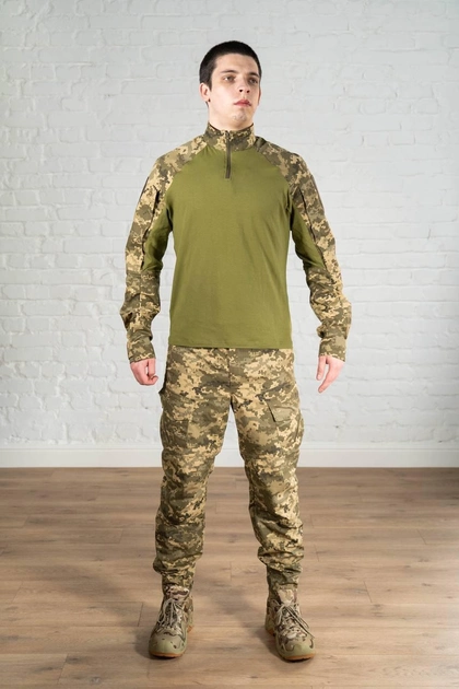 Форма военная убакс со штанами tactical ХБ рип-стоп Пиксель Олива (581) , L - изображение 1