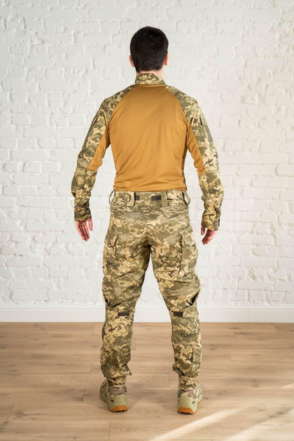 Форма армейская убакс и штаны с наколенниками CoolMax рип-стоп tactical Пиксель Койот (595) , M - изображение 2