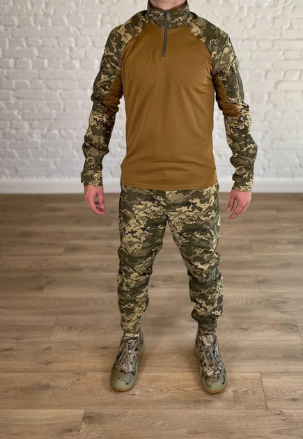 Форма військова убакс зі штанами tactical ріп-стоп CoolMax Піксель Койот (560) , XL - зображення 1