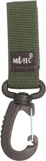 Карабін Mil-Tec із кріпленням на пояс для тактичних рукавиць та спорядження 70мм Олива TACT. M.KARAB.OLIV (13505001) - изображение 2