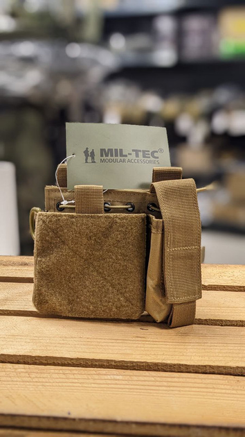 Підсумок для магазинів Mil-Tec Подвійний Койот MOLLE ADMIN POUCH COYOTE (13486005) - изображение 2