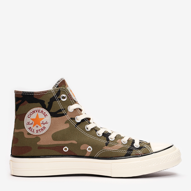 Чоловічі кеди високі Converse Carhartt WIP Chuck 70 Hi 169221C 41.5 26.5 см Камуфляж (194432693296) - зображення 2