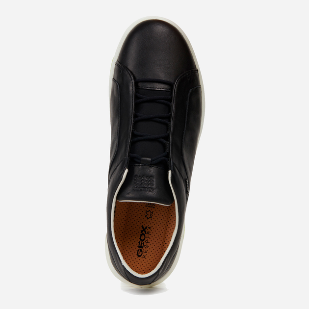 Sneakersy męskie skórzane Geox U927GA/00085/C9999 42 Czarne (8058279914490) - obraz 4