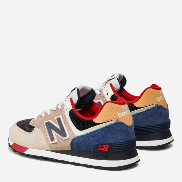 Чоловічі кросівки New Balance 574 ML574LC2 44 (10US) 28 см Білий/Синій (195907857359) - зображення 4