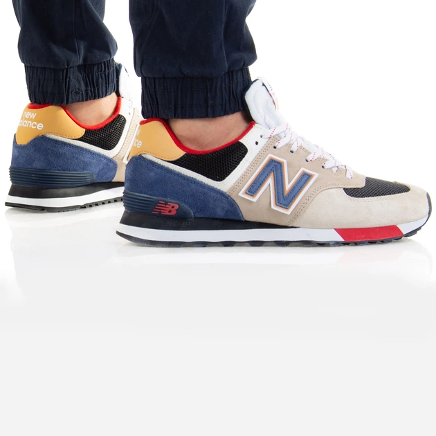Чоловічі кросівки New Balance 574 ML574LC2 44 (10US) 28 см Білий/Синій (195907857359) - зображення 8