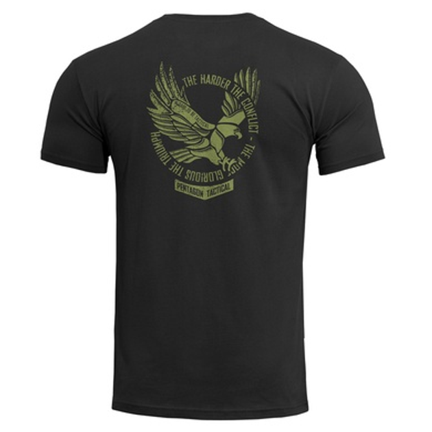 Футболка PENTAGON Ageron "Eagle" T-Shirt Чорна L - зображення 1