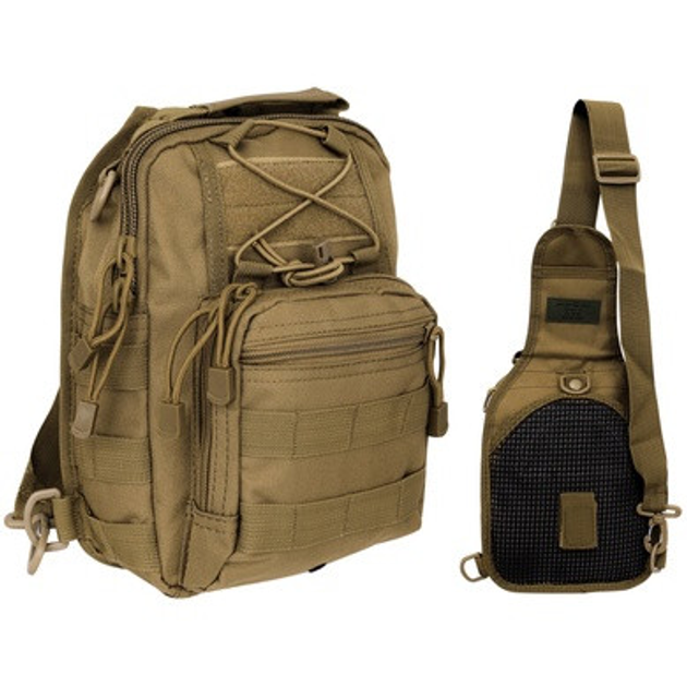Рюкзак однолямочний MFH Shoulder Bag Coyote Tan - изображение 1