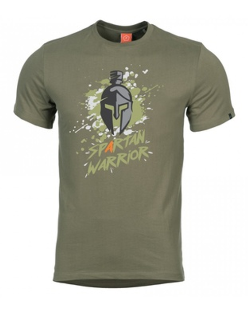 Футболка Pentagon Ageron «Spartan Warrior» Olive Green S - зображення 1