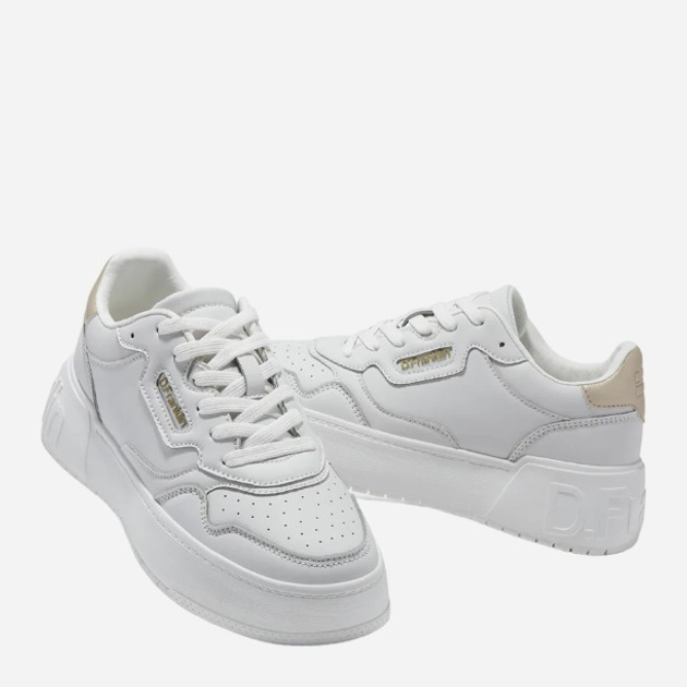 Sneakersy damskie na platformie D.Franklin Court Basic DFSH321080 36 (5US/3.5UK) 23.3 cm Białe (8445333381259) - obraz 4