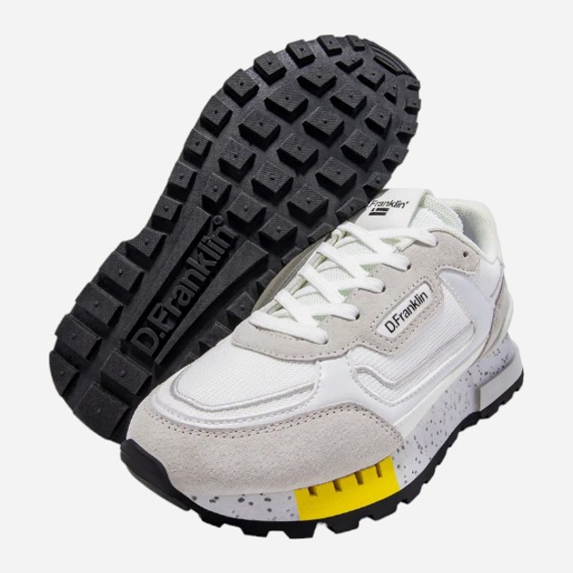 Buty sportowe damskie D.Franklin Vibla Zig DFSH378001-WHIT 39 (8US/6UK) 25.3 cm Białe (8445333390466) - obraz 4