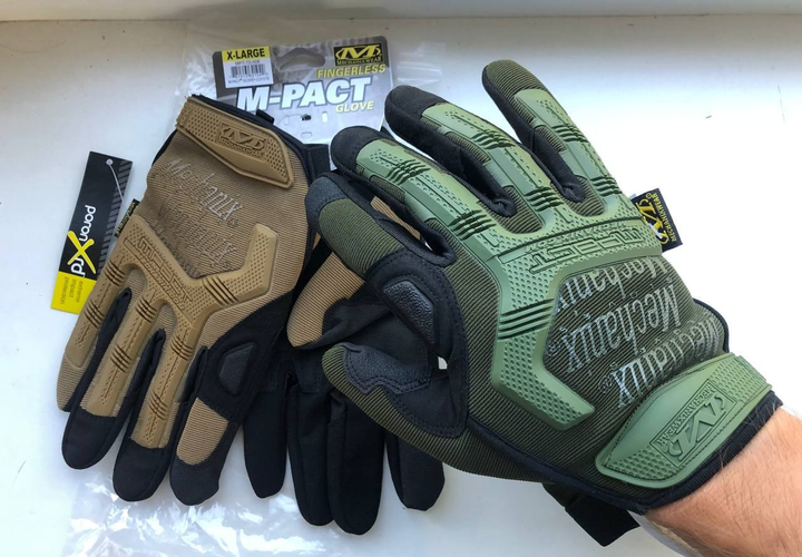 Тактичні рукавички та рукавиці Mechanix M розмір, рукавички тактичні штурмові олива для ВСУ - зображення 1