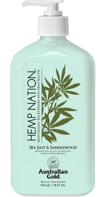 Lotion po opalaniu Australian Gold Hemp Nation Sea Salt and Sandalwood Tan Extender Body 535 ml (0054402300862) - obraz 1