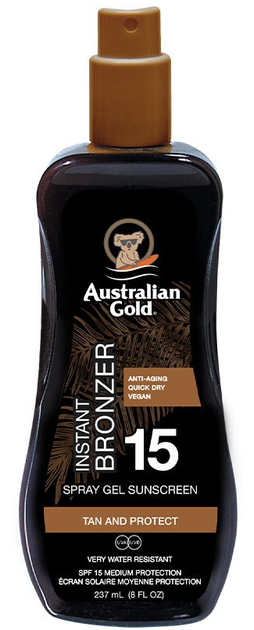 Żel-spray Australian Gold Instant Bronzer SPF 15 237 ml 0054402720929 - obraz 1