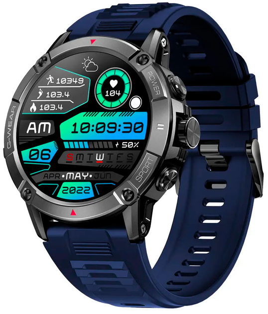 Наручний годинник Modfi Smart Expedition Compass Black-Blue - зображення 1