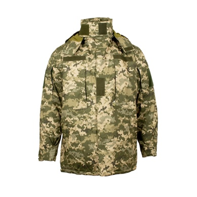 Куртка тактична зимова (Бушлат) Ріп-Стоп ММ-14 (Український піксель) 42 - зображення 1