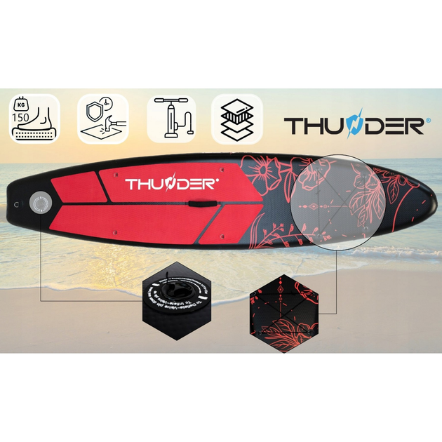 Надувна дошка SUP THUNDER Moth 320 см з веслом - зображення 4