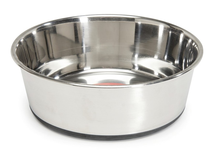 Металева миска для собак Camon Durapet з антиковзаючим гумовим кільцем 1730 мл (8019808052960) - зображення 1