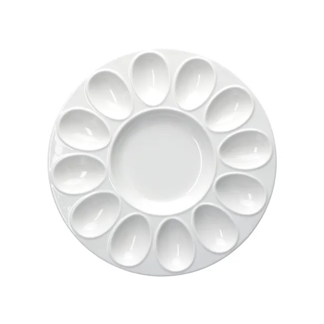 Taca na jajka La Porcellana Bianca Convivio biała 26.5 cm (P001902650)  - obraz 1